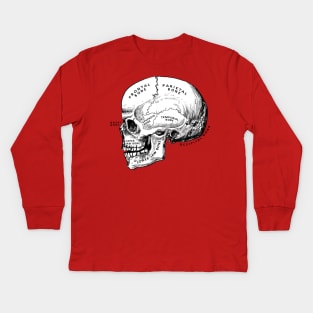 skull - anatomy Kids Long Sleeve T-Shirt